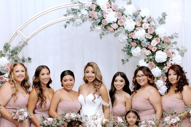 Bride and Bridesmaids