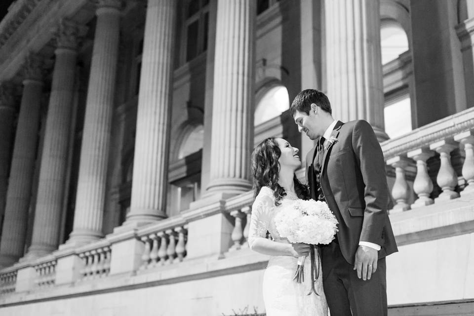 Outside of the former Masonic Temple in Spokane