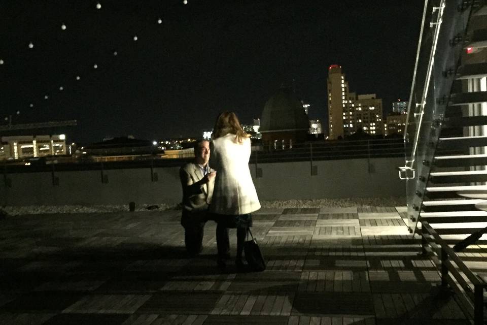 Proposal in Downtown Richmond