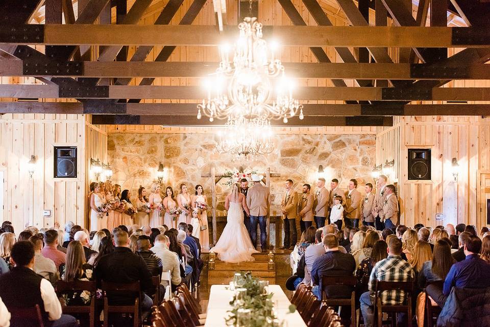 Indoor Ceremony at THE SPRINGS in Tulsa