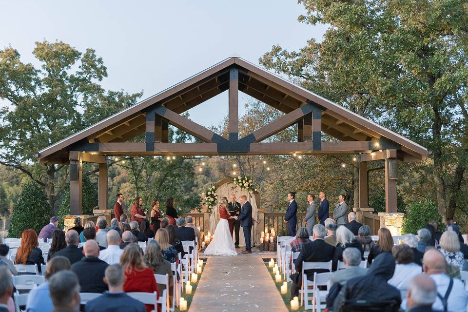 Romantic cozy ceremony