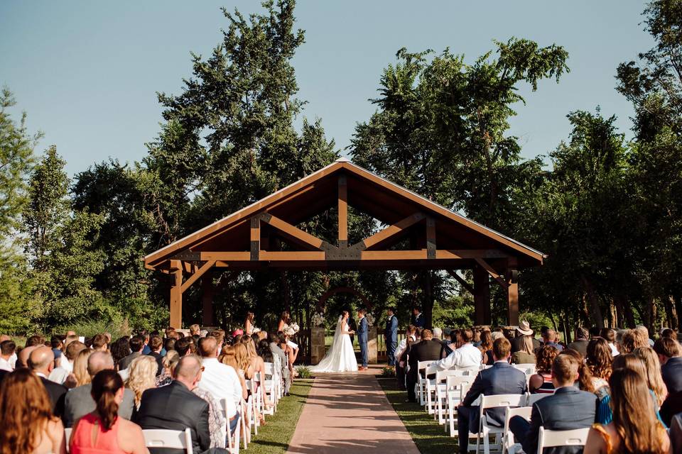 Outdoor ceremony 320 guests