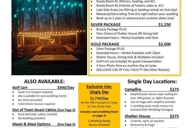 Wedding Page Overview