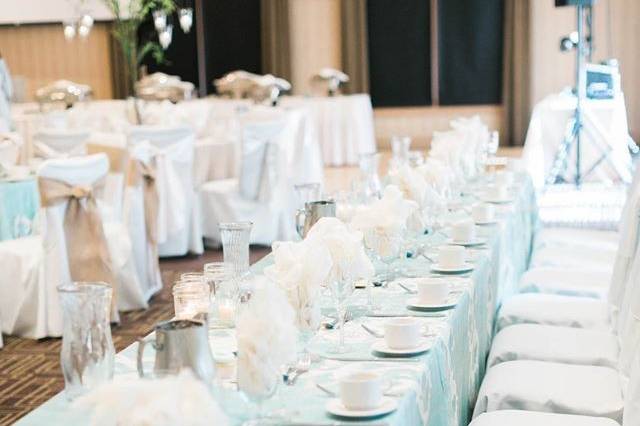 Grand ballroom table detail