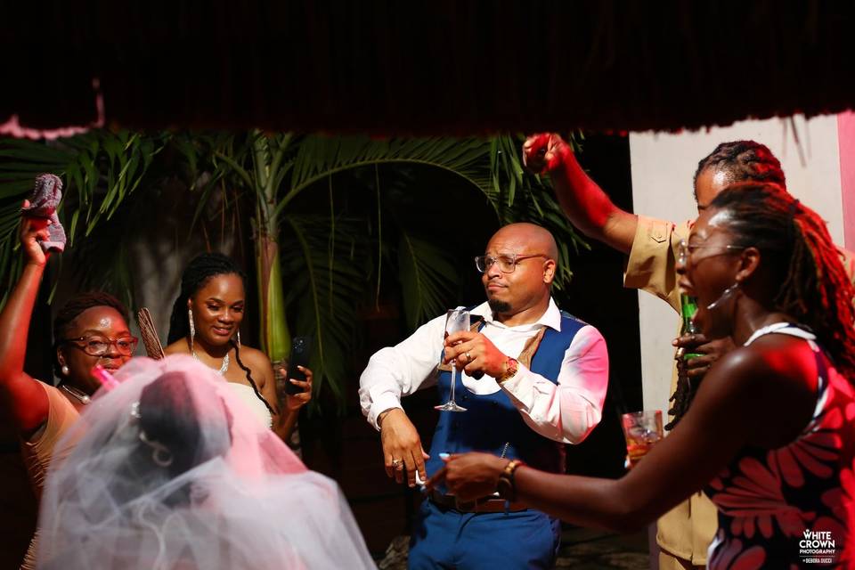 Wedding party in Riviera Maya