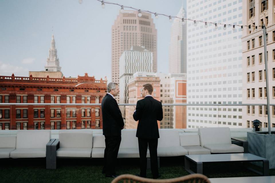 Rooftop wedding