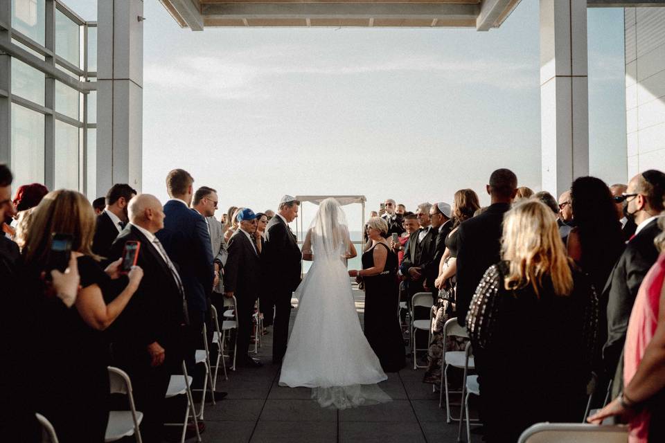 At the altar