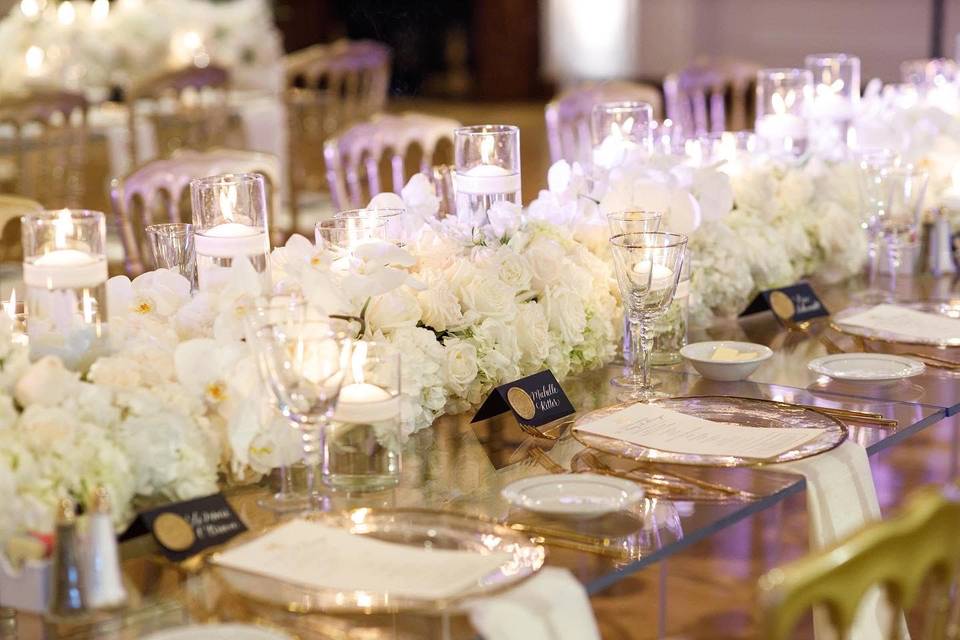 Beautiful reception set up