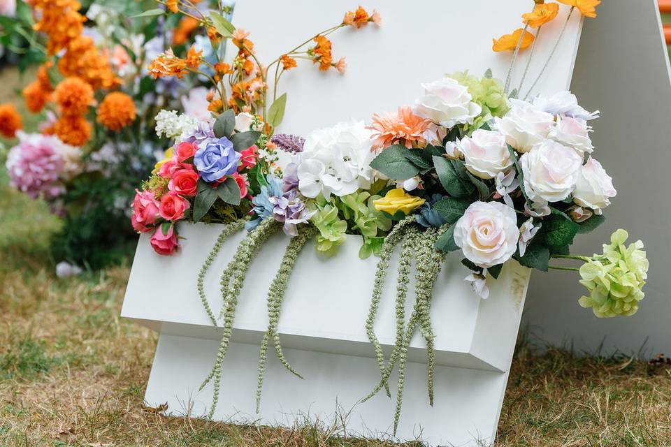 Floral Welcome Sign