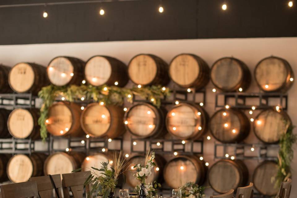 Table Setting with Barrels