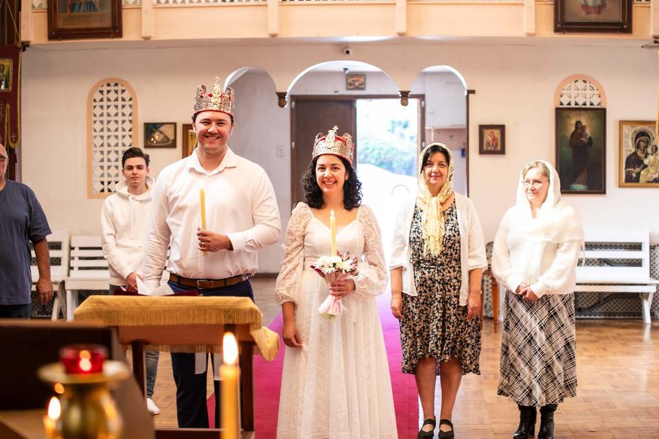 Intimate religious wedding
