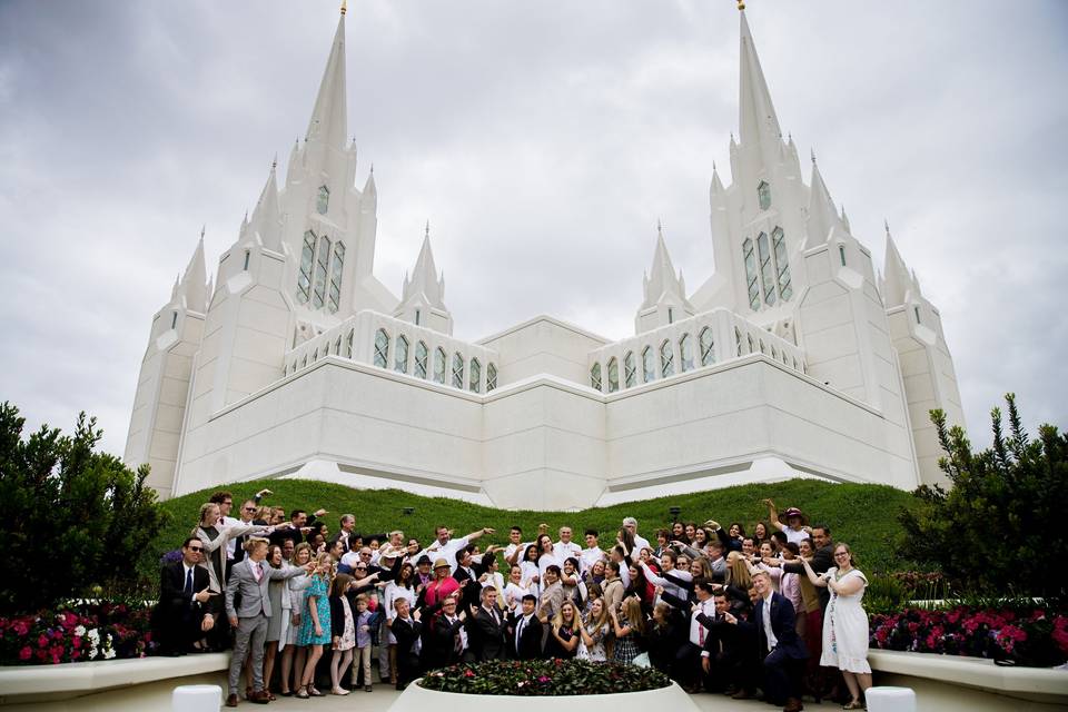 Intimate religious wedding