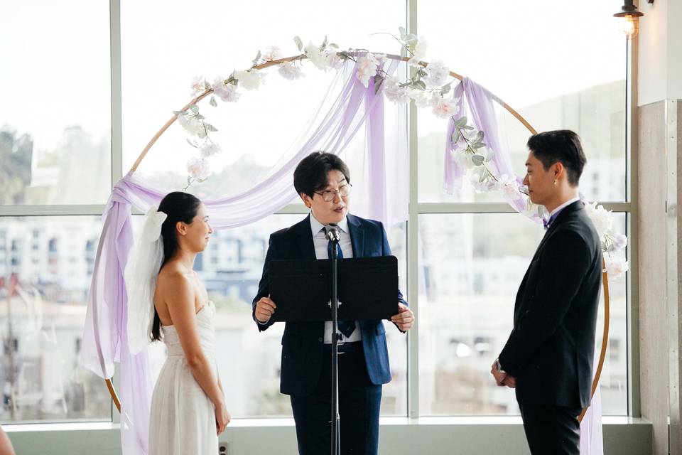 Intimate wedding