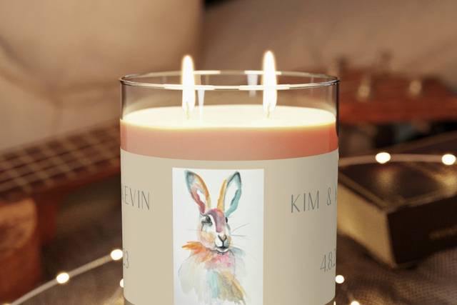Bunny with cream background