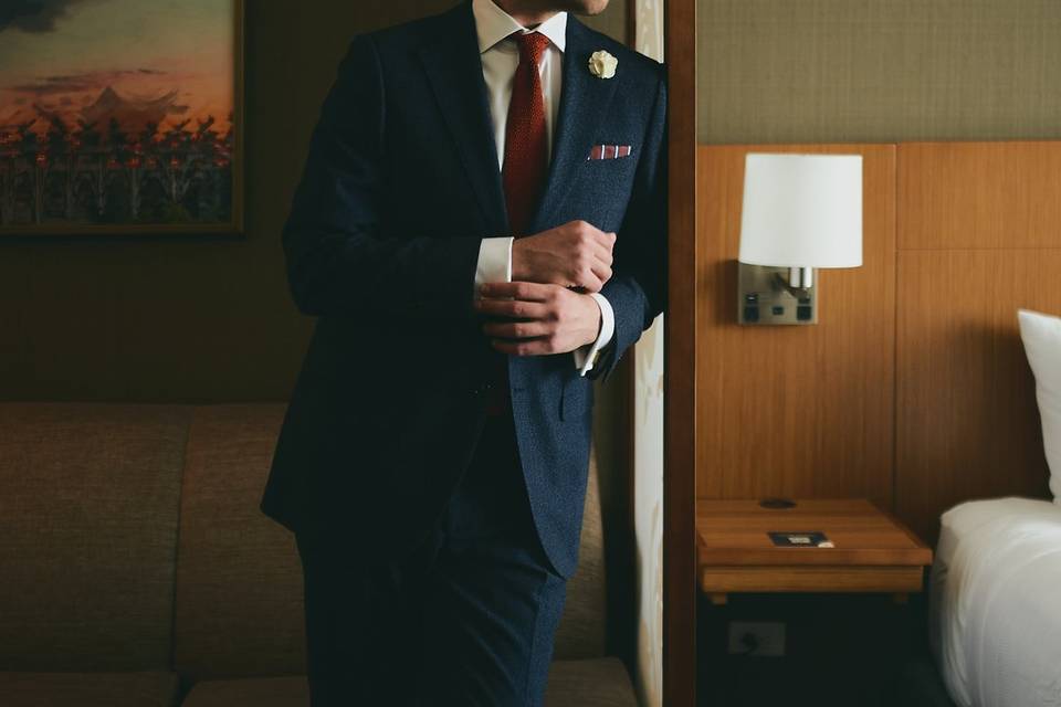 Groom portrait