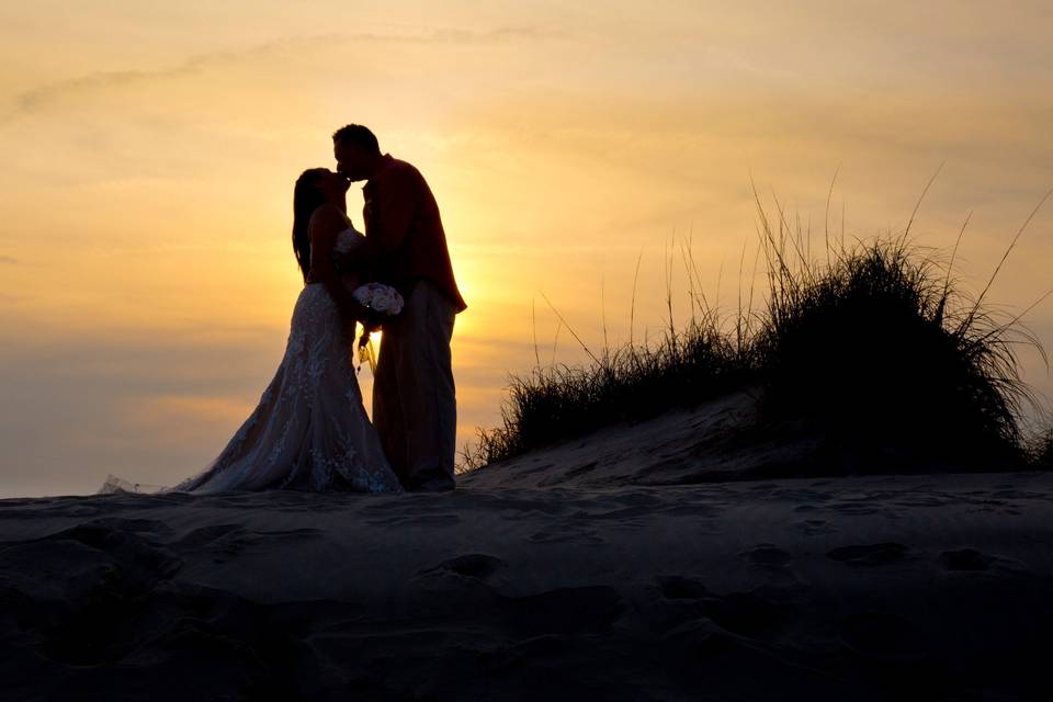 Sunset wedding in Carova