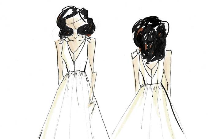 Custom bridal Gown