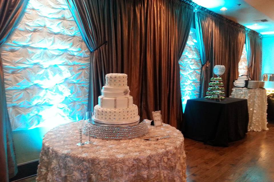 Wedding cake table