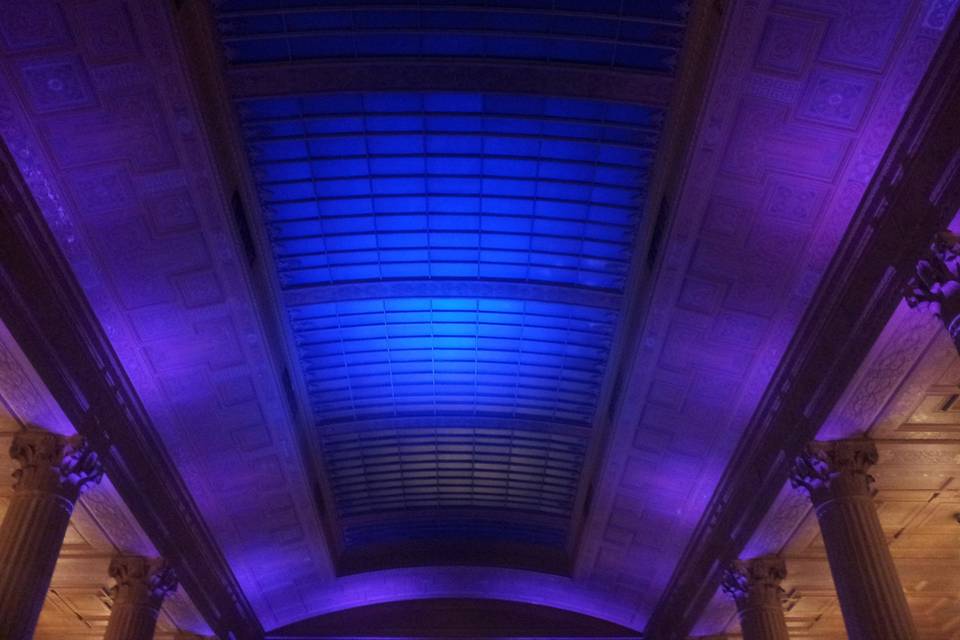 Blue and purple lighting