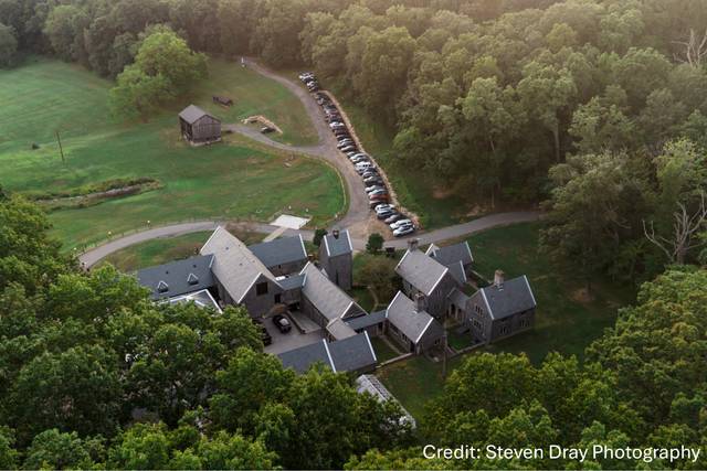 Overhead shot of the Stables