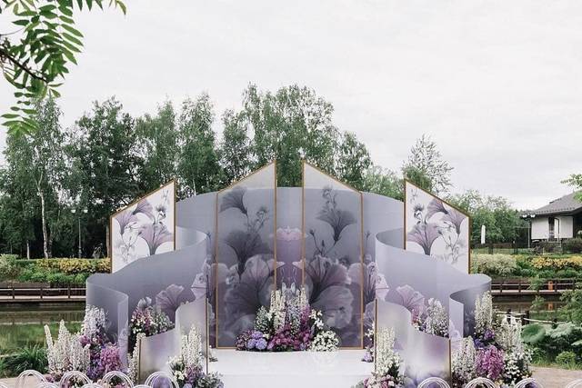 Wedding ceremony area set-up