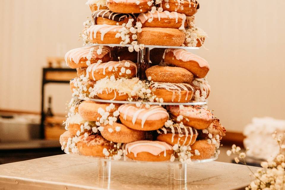 Non traditional wedding cake