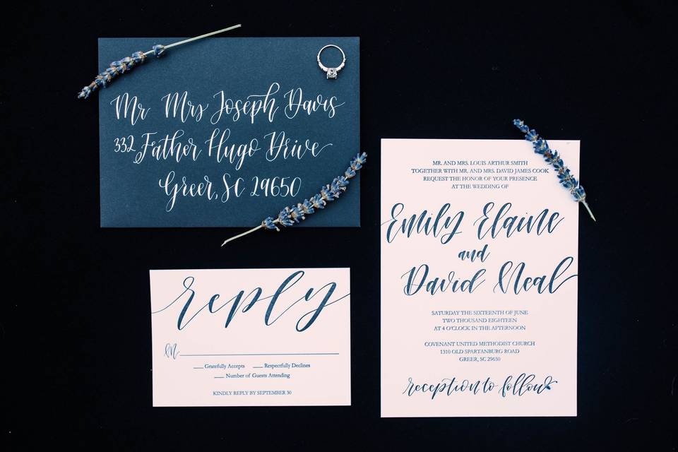 Custom invitation suite