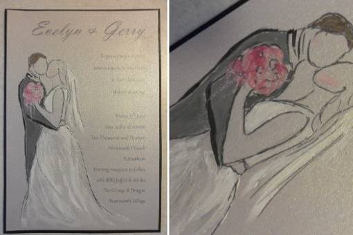 Mr & Mrs - Enchanted Collection
Handpainted Bride & Groom, to match your height, your hair colour, your dress!