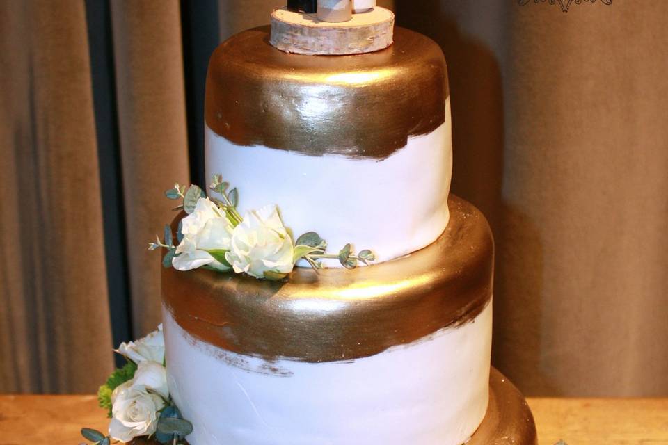 Fondant with Gold Caps