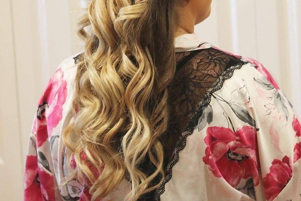 Floral updo