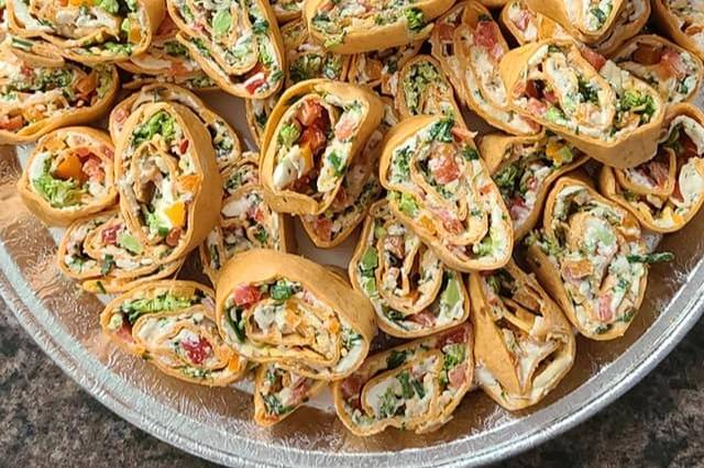 Veggie tortilla rollups