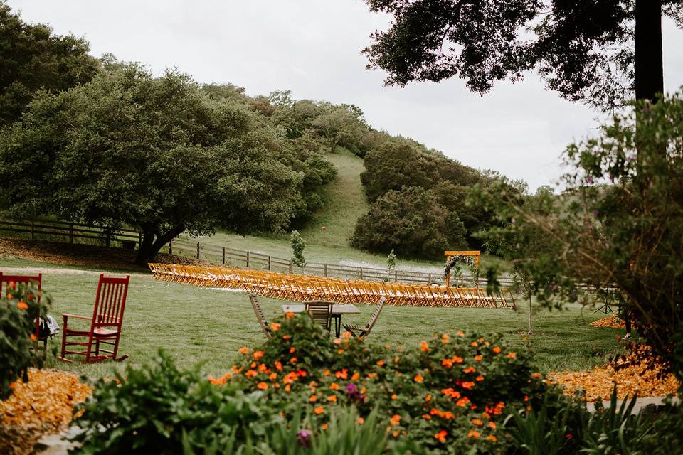 Outdoor ceremony spot