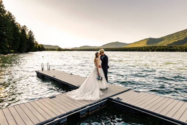 Dock photos at sunset