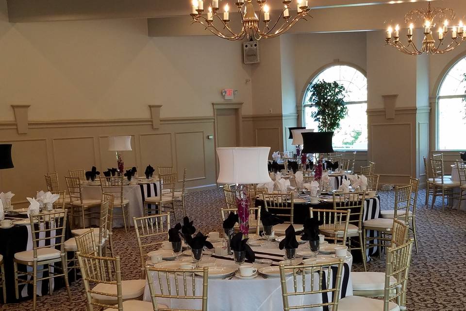 Wedding reception area