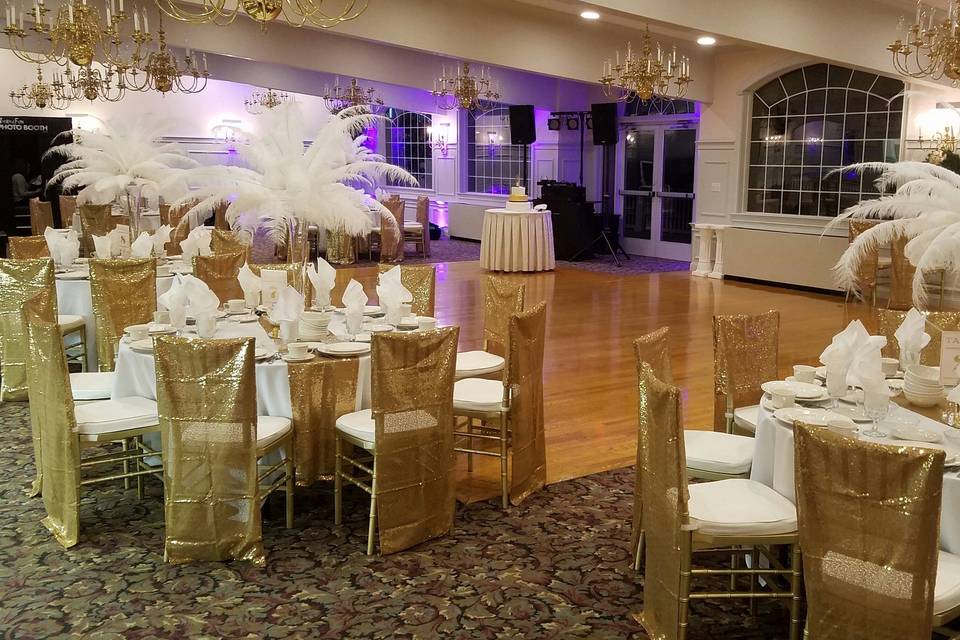 Wedding reception area