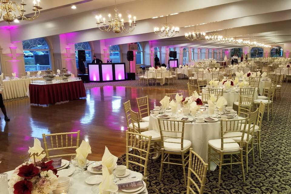 Wedding reception area