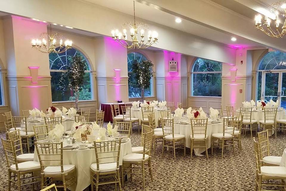 Wedding reception area