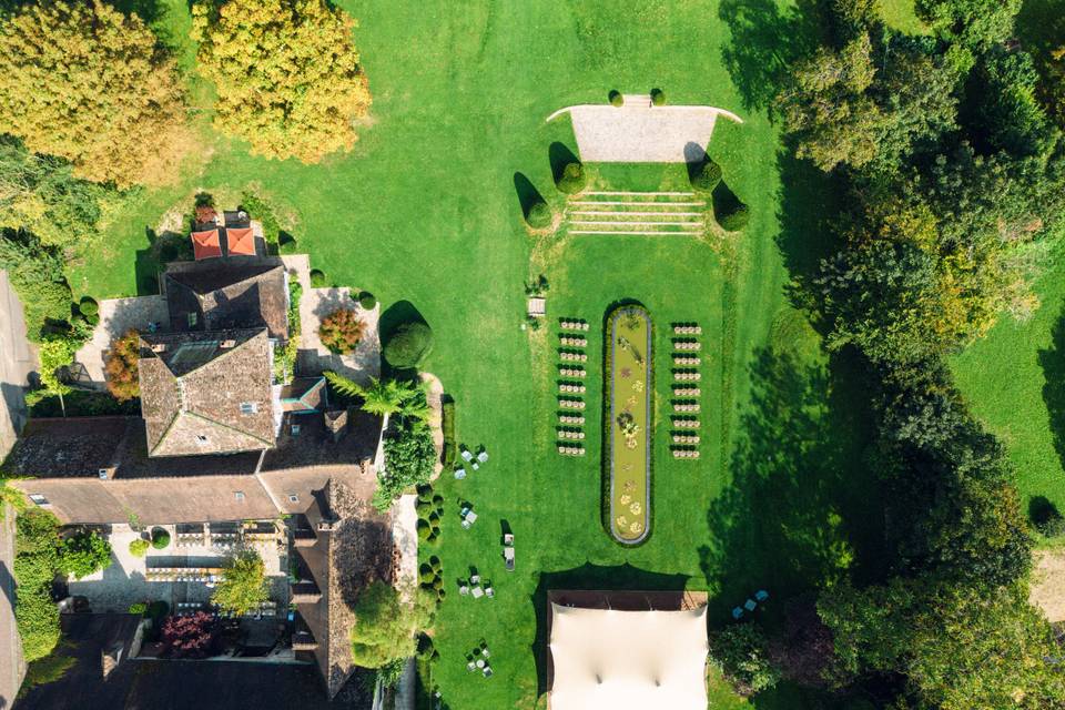 Ceremony setup Dime de Giverny