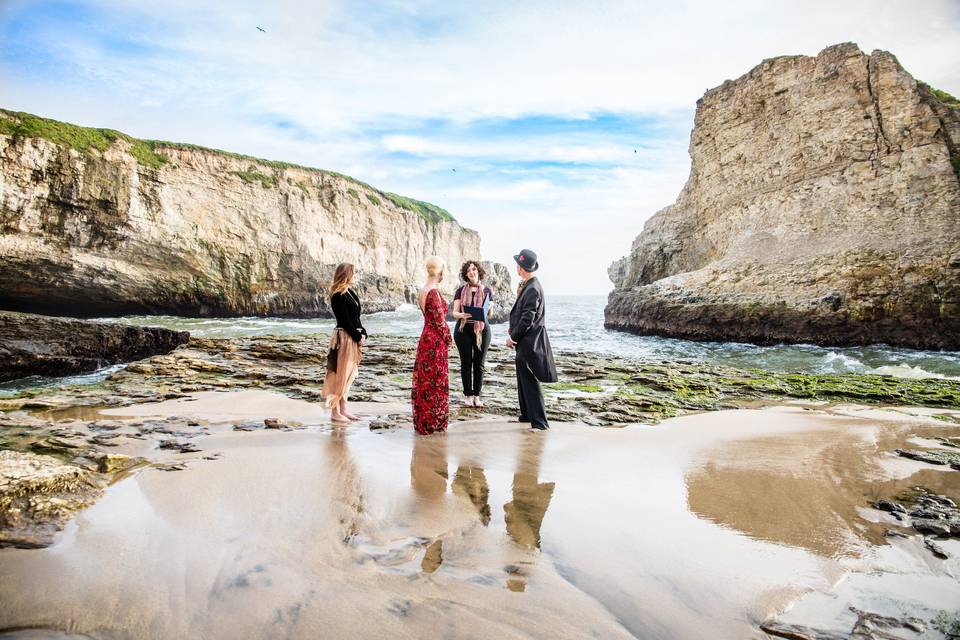 Shark Fin Cove Elopement