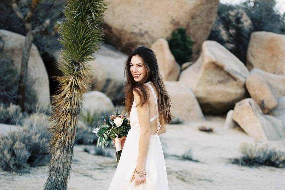 Joshua Tree National Park Desert Bridal Inspiration, Joshua Tree, CA