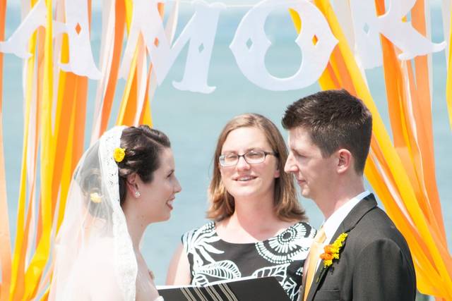 Waterfront wedding