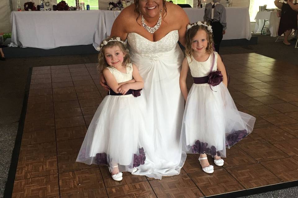 Burton Wedding Bride and Flower Girls