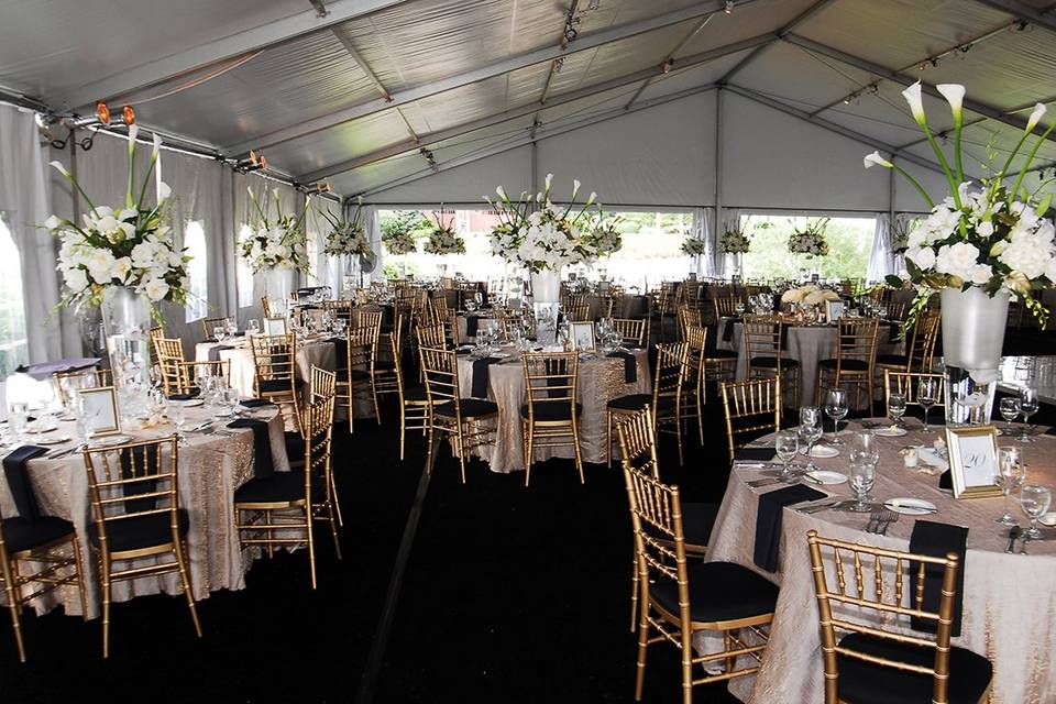 Shoreby tent wedding
