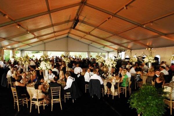 You can't tell, but this reception is right on the shore of Lake Erie just east of Cleveland in a very elegant setting - a first class reception for 300!
photo copyright www.KurtShafferPhotographs.com