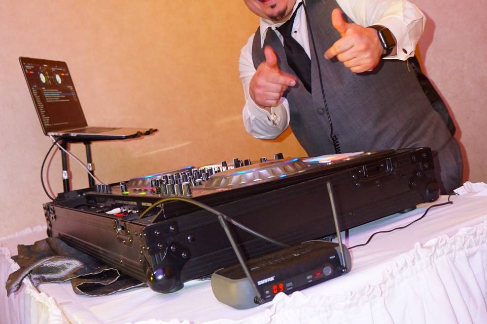 The wedding DJ