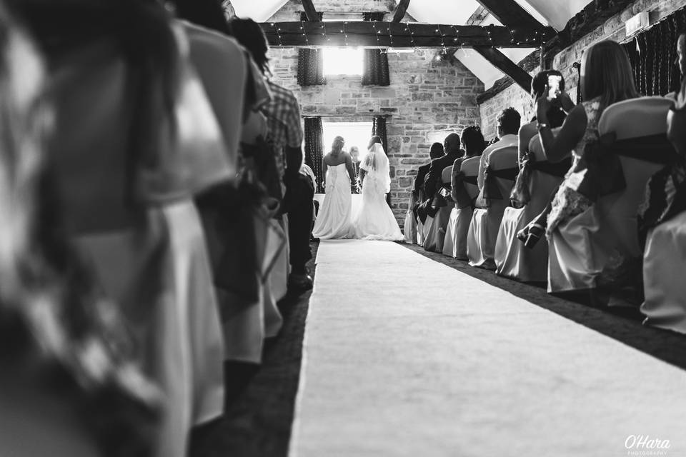 Walking down the aisle