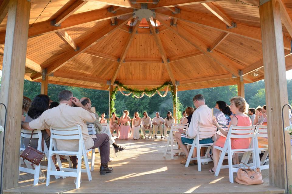 Pondside gazebo