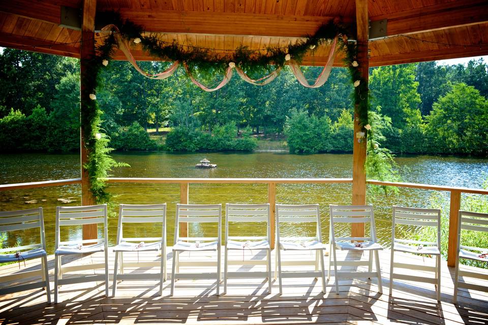 Lakeside gazebo