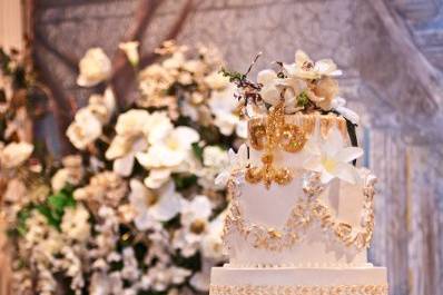 5 layer wedding cake