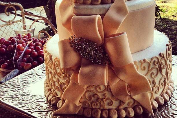 Detailed wedding cake